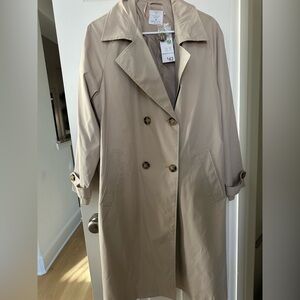 Primark Tan Double-Breasted Trench Coat